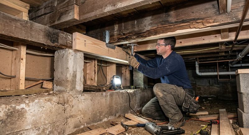 Wood Basement Window Repair